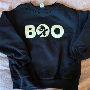 Old Navy Black 'Boo' Kids Sweatshirt